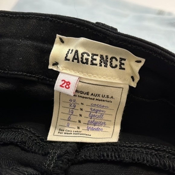 L’Agence • The Margot Skinny High Rise Jeans Noir - Picture 12 of 12